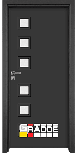 Интериорна врата Gradde Райхсбург, цвят Антрацит Мат